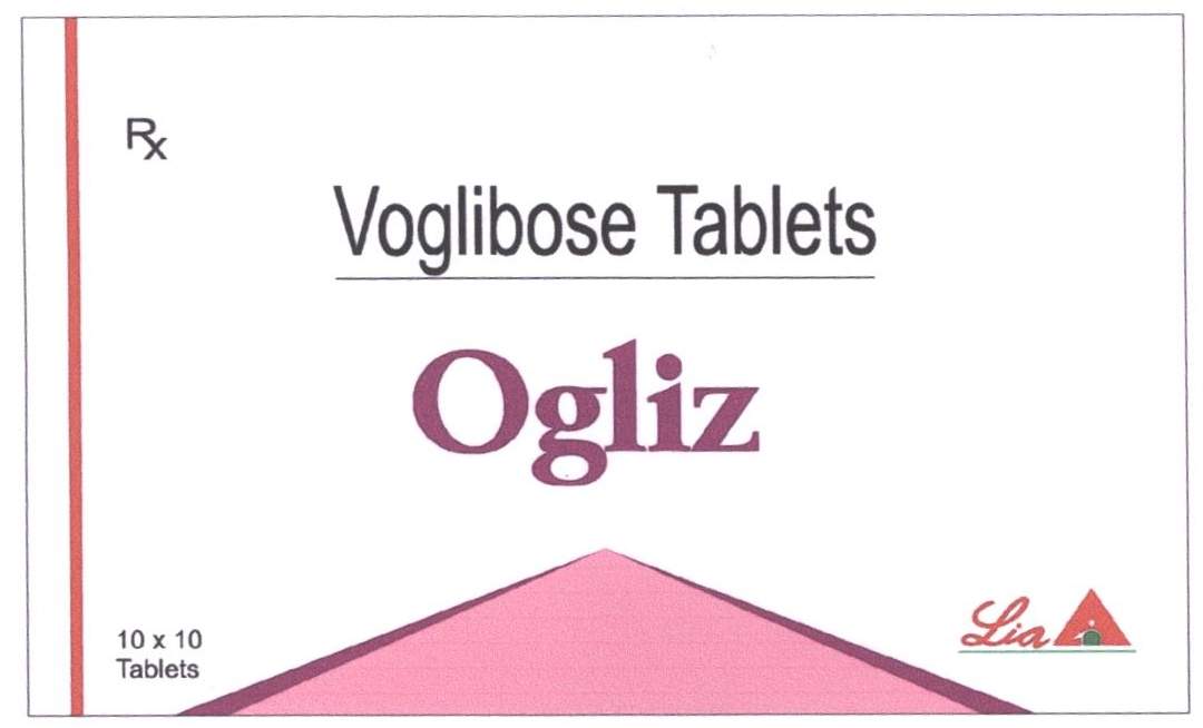 Voglibose Tablets Ogliz Device mark 2210796 Trademark
