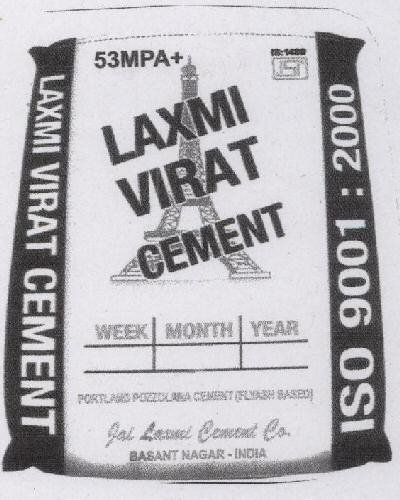 Laxmi Virat Cement With Device Device mark 1707423 Trademark