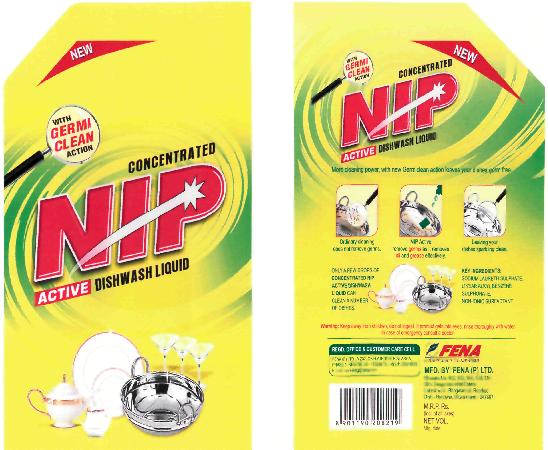 (concentrated Nip Active Dishwash Liquid) Device mark 2230341 Trademark