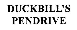 Duckbill's Pendrive Device mark 1810474 Trademark