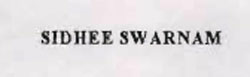 Sidhee Swarnam Device mark 936410 Trademark
