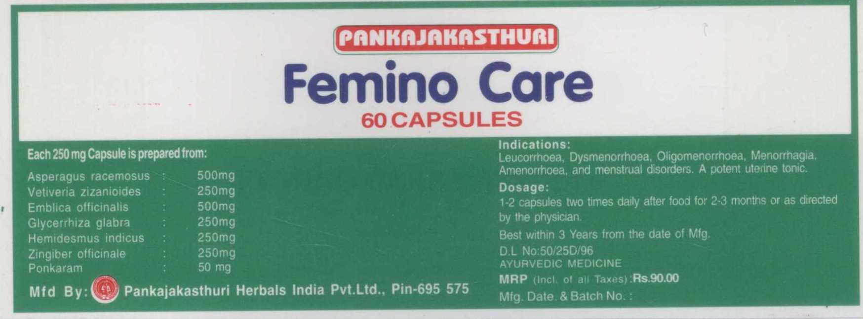 Femino Care (label) Device mark 1362864 Trademark