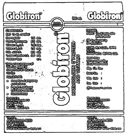 Globiron Haemoglobin C Protein And Vitamins (device) Device mark 644754 Trademark