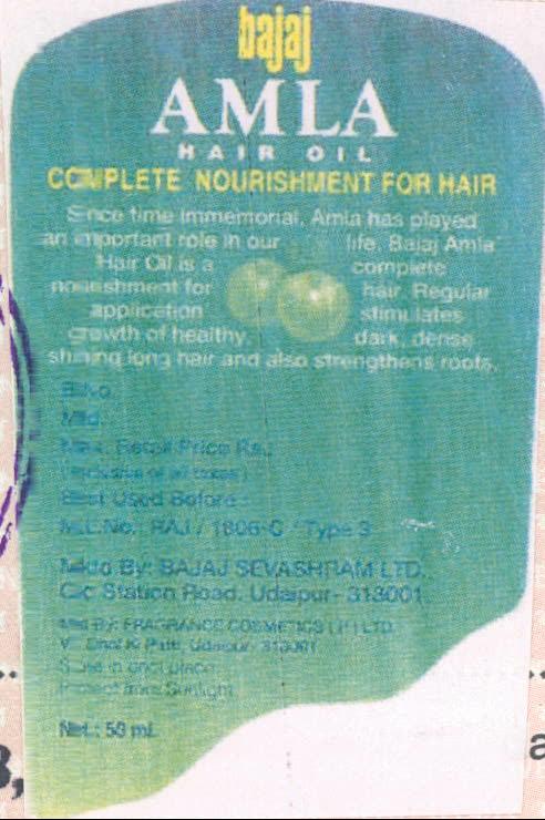 Bajaj Amla Device mark 989680 Trademark