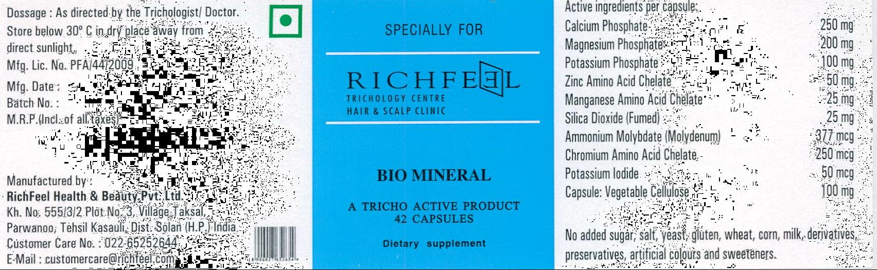 Richfeel Trichology Centre Hair And Scalp Clinic Device mark 1984830 Trademark