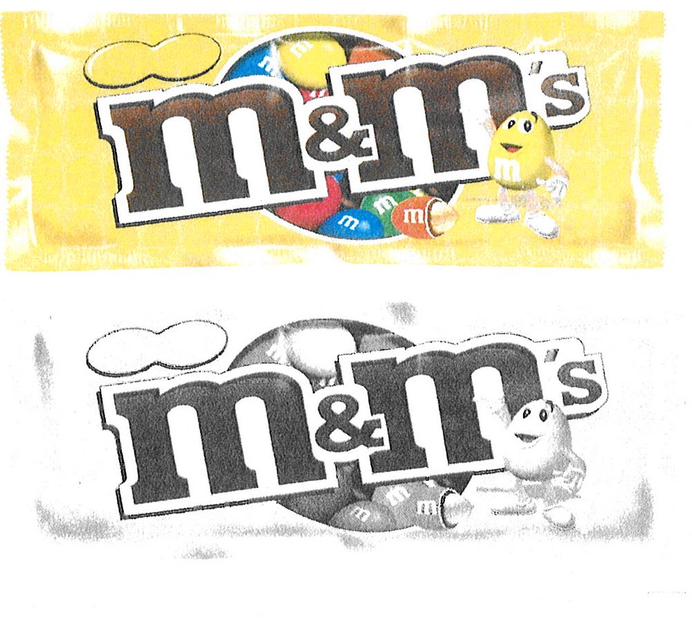 M&m's,device Letter M Printed On The Face Of One Cartoon Device mark 1310006 Trademark