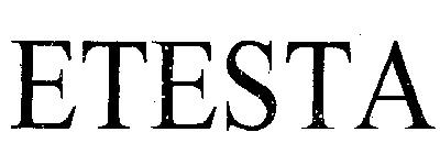 Etesta(label) Device mark 1260500 Trademark