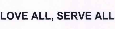 Love All, Serve All Device mark 1697756 Trademark