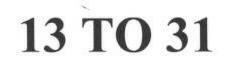 13 To 31 Device mark 1640583 Trademark