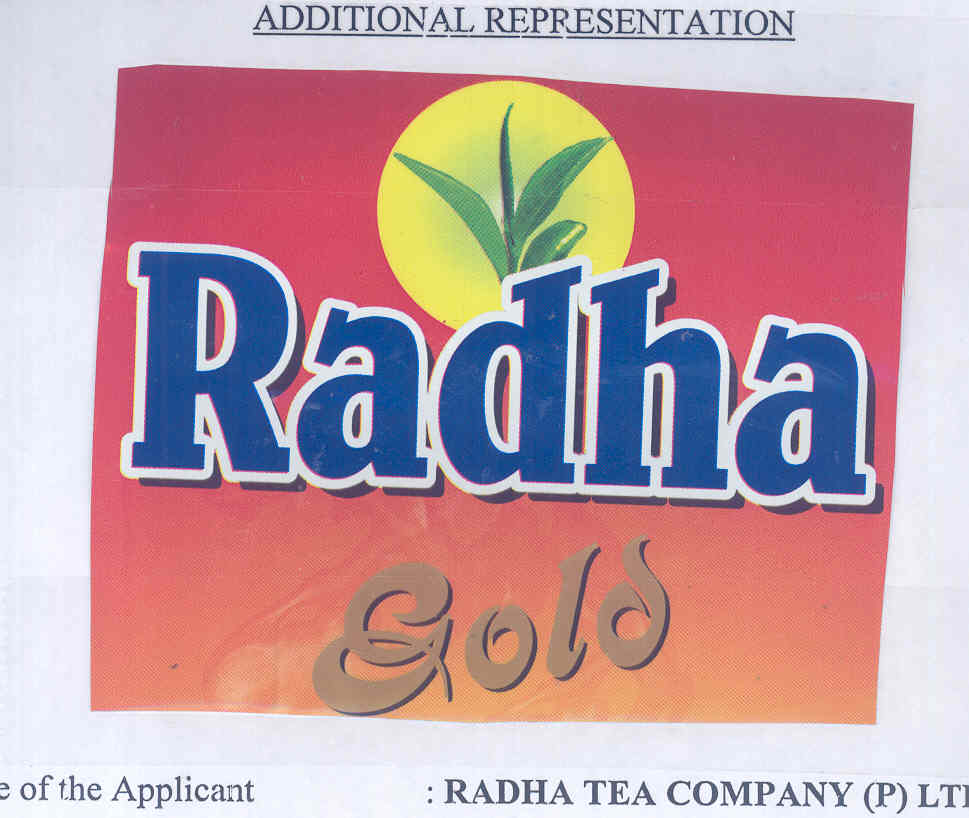 Radha Gold (label) Device mark 1694602 Trademark