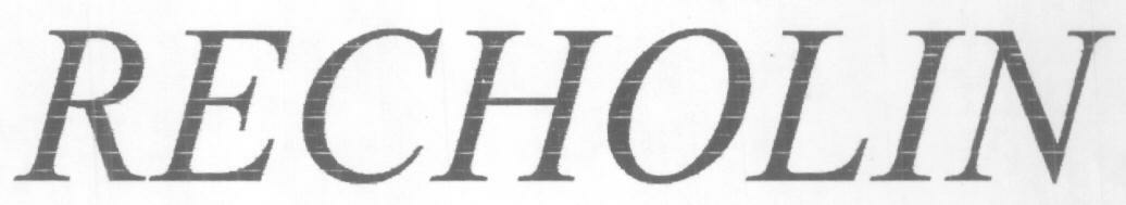 Recholin (letter Written In Special Form) Device mark 1626832 Trademark