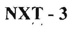 Nxt-3. Device mark 1351355 Trademark