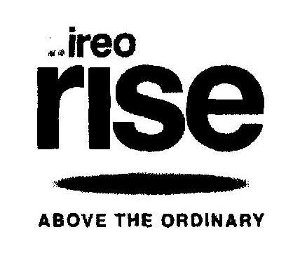 Ireo Rise Above The Ordinary (logo) Device mark 2035026 Trademark