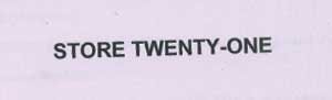 Store Twenty-one Device mark 1593586 Trademark