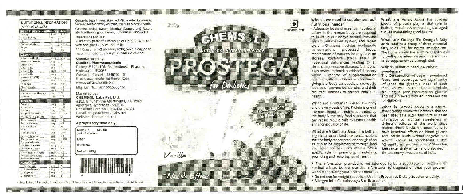 Chemsol Prostega Device mark 2643732 Trademark