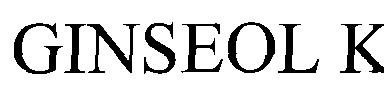 Ginseol K Device mark 1949031 Trademark