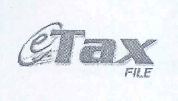 E Tax File (label) Device mark 1487110 Trademark