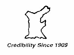 Credibility Since 1909 (logo) Device mark 1504006 Trademark