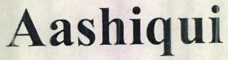 Aashiqui Device mark 2563752 Trademark