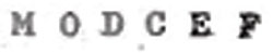 M O D C E F Device mark 772673 Trademark