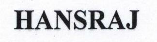 Hansraj Device mark 1642254 Trademark