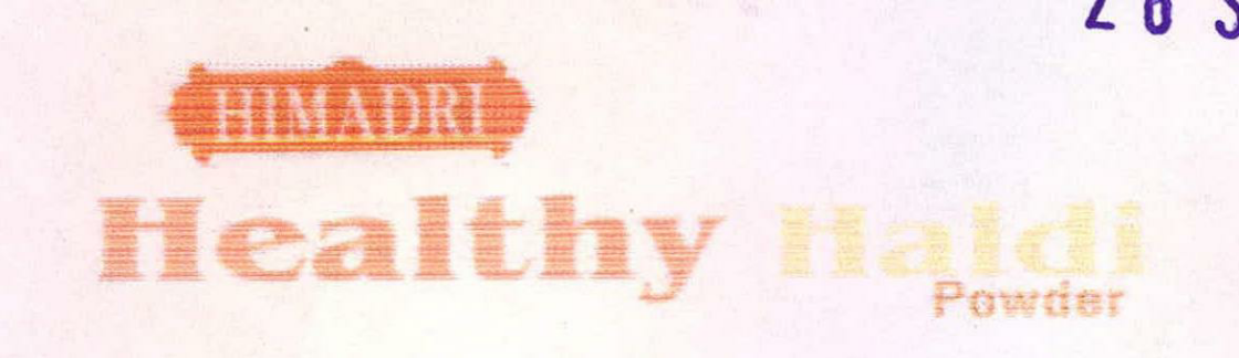 Himadri Healthy Haldi Powder Device mark 2212265 Trademark