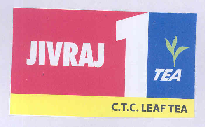 Jivraj 1 Tea (label) Device mark 1613686 Trademark