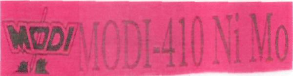 Modi-410 Ni Mo (label) Device mark 2234161 Trademark