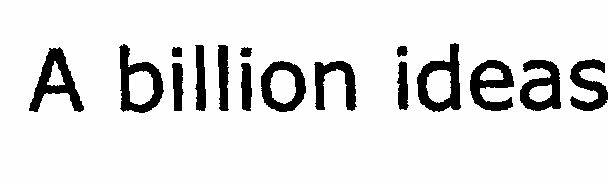 A Billion Ideas (lable) Device mark 1449036 Trademark