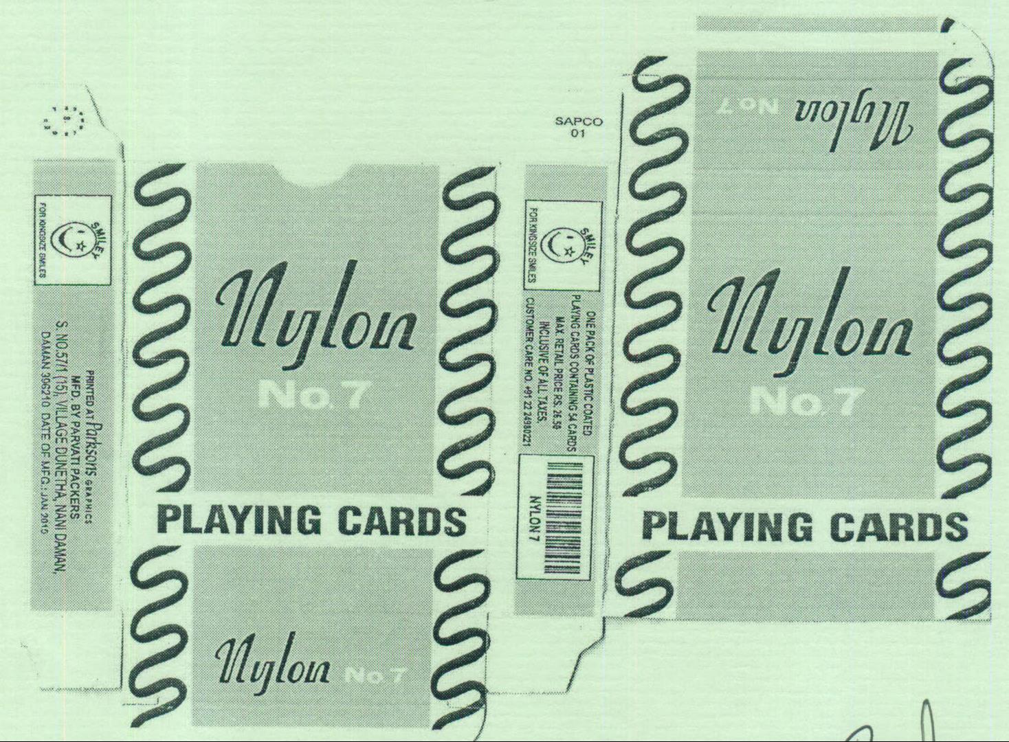 Nylon No.7 Playing Cards Device mark 1974458 Trademark