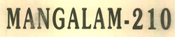 Mangalam-210 Device mark 2470361 Trademark