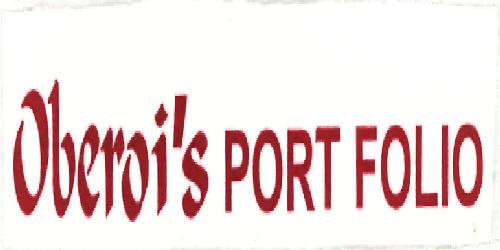 Oberoi Port Folio (label) Device mark 2156824 Trademark