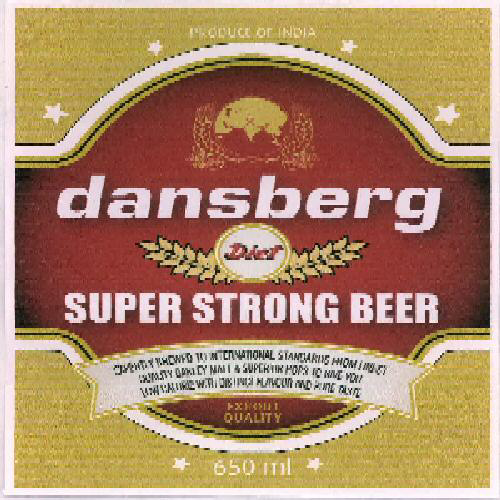 Dansberg Diet Super Strong Beer (device Of Wreath) Device mark 2301258 Trademark