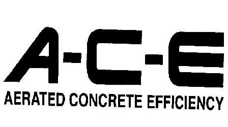 A-c-e Aerated Concrete Efficiency (logo) Device mark 2030435 Trademark