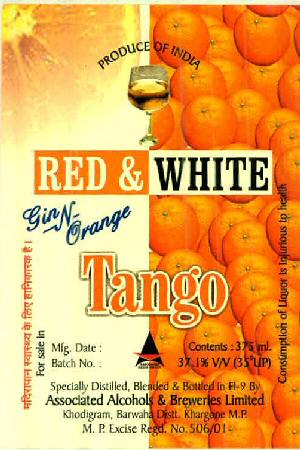 Red & White Gin-n-orange Tango Device mark 2525640 Trademark