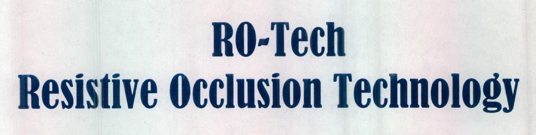 Ro-tech Resistive Occlusion Technology Device mark 2350408 Trademark