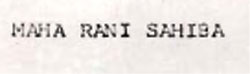 Maha Rani Sahiba Device mark 882401 Trademark