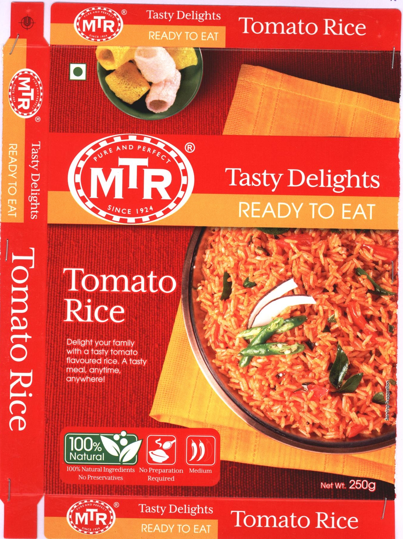 Tasty Delights Mtr Tomato Rice Device mark 2391502 Trademark