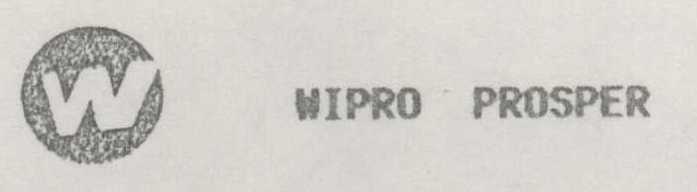 W Wipro Prosper Device mark 758711 Trademark