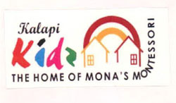 Kalapi Kidz With Word The Home Of Mona's Montessori And Device Of House Device mark 2554448 Trademark