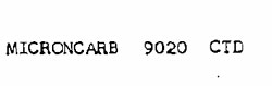 Microncarb 9020 Ctd Device mark 706842 Trademark