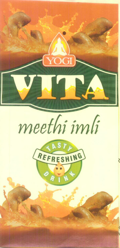 Yogi Vita Meethi Imli (label) Device mark 1594002 Trademark
