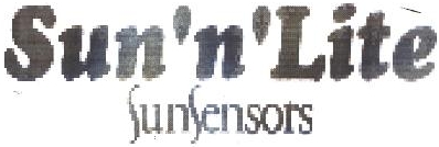 Sun "n" Lite Sunsensors [label] Device mark 1077308 Trademark