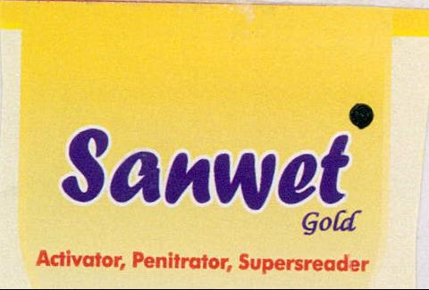 Sanwet Gold Activator, Penitrator, Supersreader Device mark 2141128 Trademark