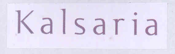 Kalsaria Device mark 1745511 Trademark