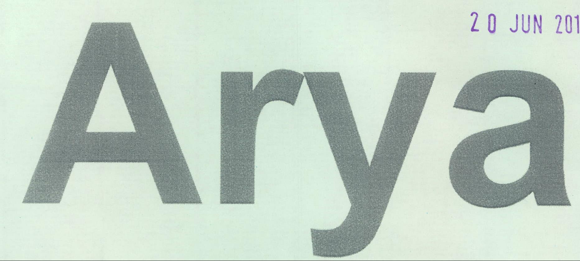 Arya Device mark 2162776 Trademark