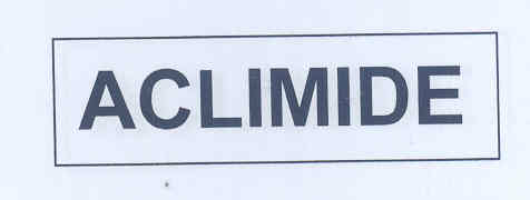 Aclimide (label) Device mark 1755322 Trademark