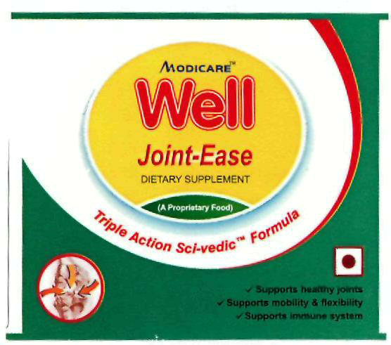 Modicare Well Joint-ease (label) Device mark 2314530 Trademark