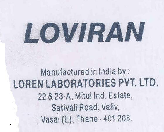 Loviran (label) Device mark 1022084 Trademark