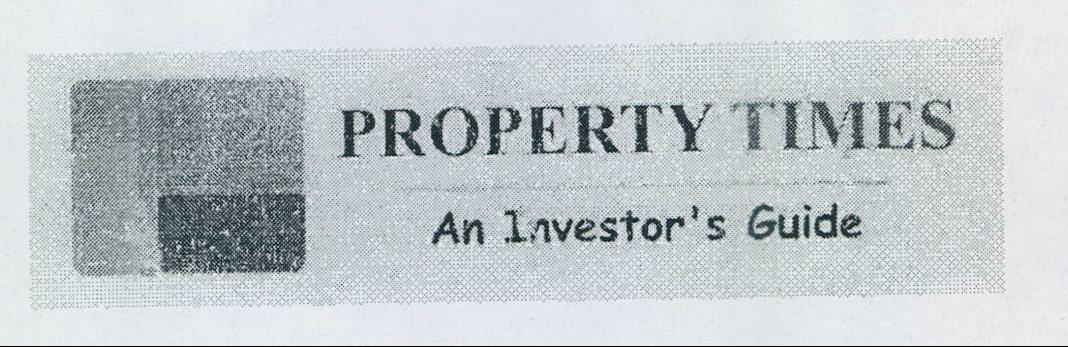 Property Times An Investor's Guide Device mark 2101003 Trademark